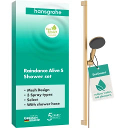 HANSGROHE HG Brauseset Raindance Alive Select S 125 3jet EcoSmart Unica 900mm BBR – 24601140
