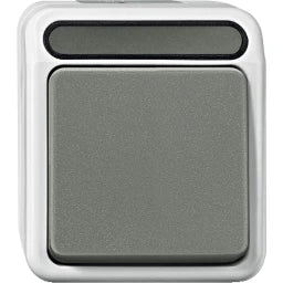 MERTEN On/Off Switch, 1-pole, light grey, AQUASTAR – MEG3116-8029