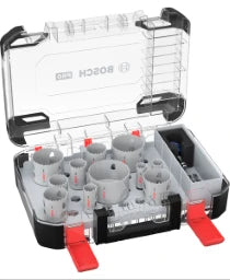 BOSCH POWER TOOLS PRO Multi Material PC Plus Hole Saw Set, 20, 64, 76 mm, 14-piece – 2 608 594 425