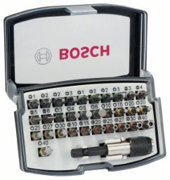BOSCH POWER TOOLS 32-piece Screwdriver Bit Set, PH, PZ, H, T – 2 607 017 319
