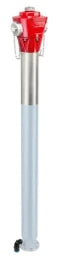 HAWLE Hawle Inox Above-Ground Hydrant Fig.5140H4 PN10/16, DN100, Bury Depth 1.5m, Top Section Red + H4Live – 5053020