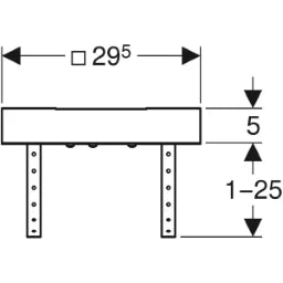 GEBERIT GE Pluvia Installation Frame 359125 – 359.125.00.1