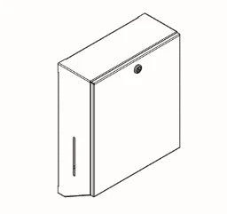 KWC AUSTRIA KWC Rodan Paper Towel Dispenser Surface Mounted, 335x275x112mm – 2000090056