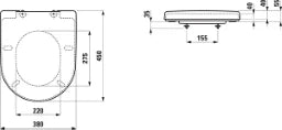 LAUFEN Laufen Pro Sitz + Deckel a-weiß antibakt., abnehmb. – H8969503000001