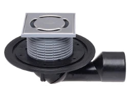 HUTTERER & LECHNER HL80 Balcony and Terrace Drain DN50/75 rotatable with frost-proof grating 123x123mm/115x115mm – HL80