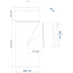 Poloplast PO Branch POLO-KAL XS DN 110/110/87Degree – 102232