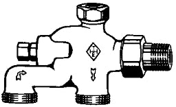 HEIMEIER Heimeier E-Z Verteiler 1/2" f. Einrohr- u. Zweir.Heizungsanl. – 3891-02.000