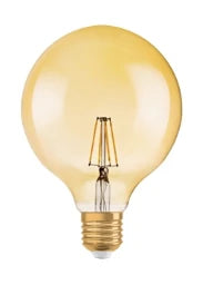 RADIUM LED Globe Bulb clear/gold E27 Ø124mm 720lm (55W replacement) 2700K – 42819846