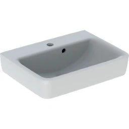 GEBERIT SANITAER Geberit Renova Plan HWB 50x38cm weiß mit Hahnloch, mit Überlauf – 501.628.00.1