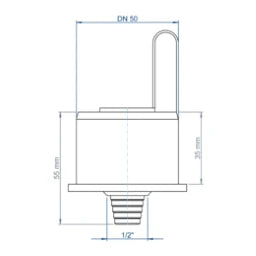 POLOPLAST PO Condensate Drain POLO-KAL DN 50 / 1/2" – 02358