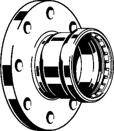 VIEGA Viega Flange Adapter with SC-Contur Temponox XL 1759XL in 108.0mm Stainless Steel – 811 198