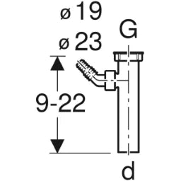 GEBERIT GE Connection Spigot with Union Nut d40mm, white, PP – 152.242.11.1