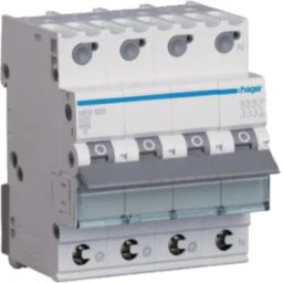 HAGER MCB 3P+N 6kA B-20A QC 4M – MBS620