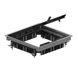 VERGOKAN Hinged Lid Plastic Carpet Trim Grey RAL 7011 – KDVKK3.5-7011