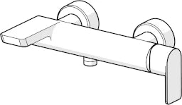 HANSA Hansa Stela Wannenf.u.Brausebatterie chrom – 5774 2173