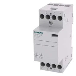 SIEMENS INSTA-Schütz mit 4 Schließern Kontakt fü r AC 230V, 400V 25A Ansteuerung AC 230V – 5TT50300