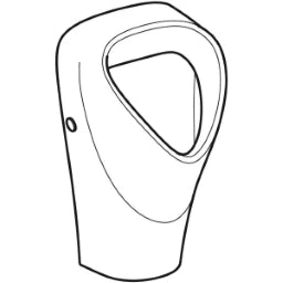 GEBERIT SANITAER Geberit Urinal Renova Trigonal weiß Zulauf hinten, Abgang nach hinten – 501.665.00.1