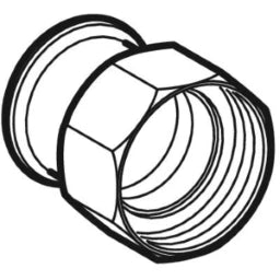 GEBERIT GE Mapress Therm Transition with Union Nut made of Brass d28mm x G1, NPW - 45043
