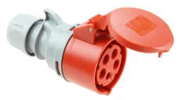 PC ELECTRIC CEE Coupler 16A 5p 6h IP44, screwless terminal – 215-6TT