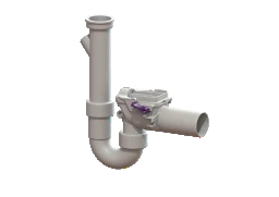 KESSEL KESSEL-Rückstauverschluss Staufix Siphon, DN 50, Waschmaschine, Typ 5 – 73052