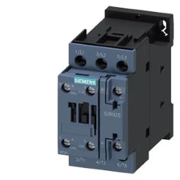 SIEMENS Contactor, AC-3e, 38 A/18.5 kW/400V, 3-pole, AC 230V/50Hz, 1 NO + 1 NC, screw terminal - 3RT20281AP00