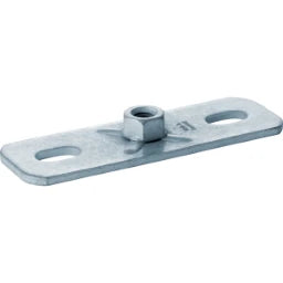 GEBERIT GE Grundplatte Wand-u. Deckenbefestigung rechteckig, Zweiloch, 40x120xM10 – 362.837.00.1