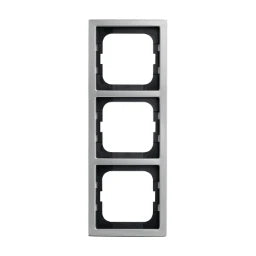 BUSCH-JAEGER 3-gang frame Pur stainless steel – 2CKA001754A4319