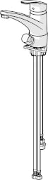 HANSA Hansa Mix Sink Mixer with Flexible Hoses, chrome – 0115 2283