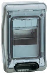 LEGRAND Feuchtraumverteiler Aufputz IP65 1-reihig, 4 Module – 601974