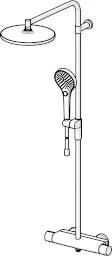 HANSA Hansa Rain Shower Armature HANSAVIVA 6515 chrome – 6515 9201