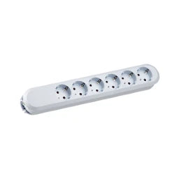BACHMANN SMART Desk Socket 6-gang white without power cord – 381.246K