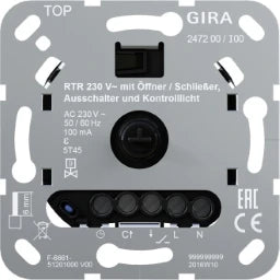 GIRA RTR 230 V Öff./Schließ. Aus + Kontroll E insatz – 247200
