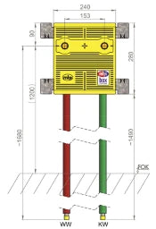 MHS MHS Shower Box Surface-mounted Kelox Pipe:Kelit Kelox – 24642KE0000A00