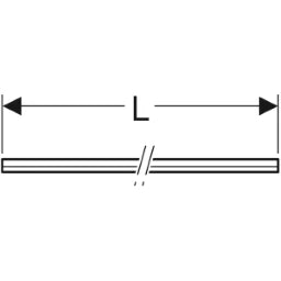 GEBERIT GE Insertion strip for sliding clamp d200-315mm, L10m – 370.846.00.1
