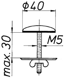 SCHMIEDL GS Hahnlochstopfen DM 40mm – GS1605