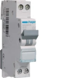 HAGER MCB 1P+N 6kA B-16A 1-module – MKN516