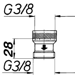 SCHMIEDL GS Rückschlagventil 3/8" AG x 3/8" IG – GS1602/10