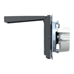 MERTEN SCHUKO socket with hinged cover, BRS, plug-in terminals, anthracite, AQUADESIGN - MEG2310-7214