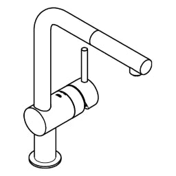 GROHE Grohe Minta Single-Lever Kitchen Mixer L-Spout Low Pressure chrome – 31 397 000
