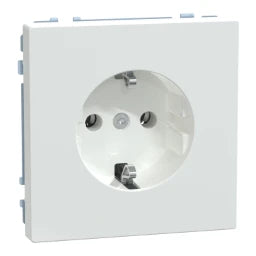 Merten SCHUKO socket outlet, plug-in terminals, Lotus White, System Design – MEG2301-6035