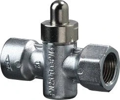 JAKO Push Button Valve 16 bar Female Thread 1/2" Brass PN16 - 4510023001