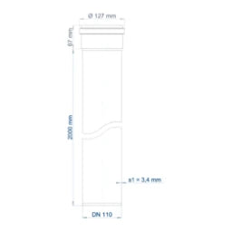 POLOPLAST Push-Fit Pipe POLO-KAL NG DN 110/2000 – 02045