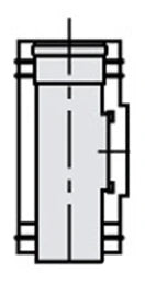 VAILLANT Vaillant Revisionsstück, 0,25m 80/125 PP – 0020042759
