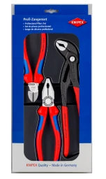 KNIPEX Knipex Zangenset 3-teilig 170 x 36 mm 1x0302180/1x7002160 u.1x8701250 – 00 20 09 V01