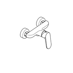 KLUDI Kludi X1 Single-Lever Shower Mixer, intrinsically safe, matt black – 328313975