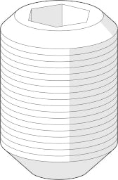 HANSA Hansa Gewindestift für Mix-Mischer chrom – 59 904 755