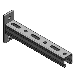 MEFA Konsole C-Profil 45/45, L= 420 mm Platte längs gvz – 180450420