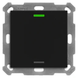 MDT KNX Taster Light 55 1-fach, RGBW, Schwarz matt, Neutral – BE-TAL550106.01