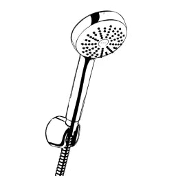 KLUDI Kludi Logo Bath and Shower Mixer Set 1S DN15, chrome – 6801005-00