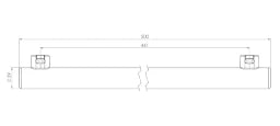 RADIUM LED Linear Lamp opal 230V S14s dimmable double-ended 500mm 430lm – 44014962